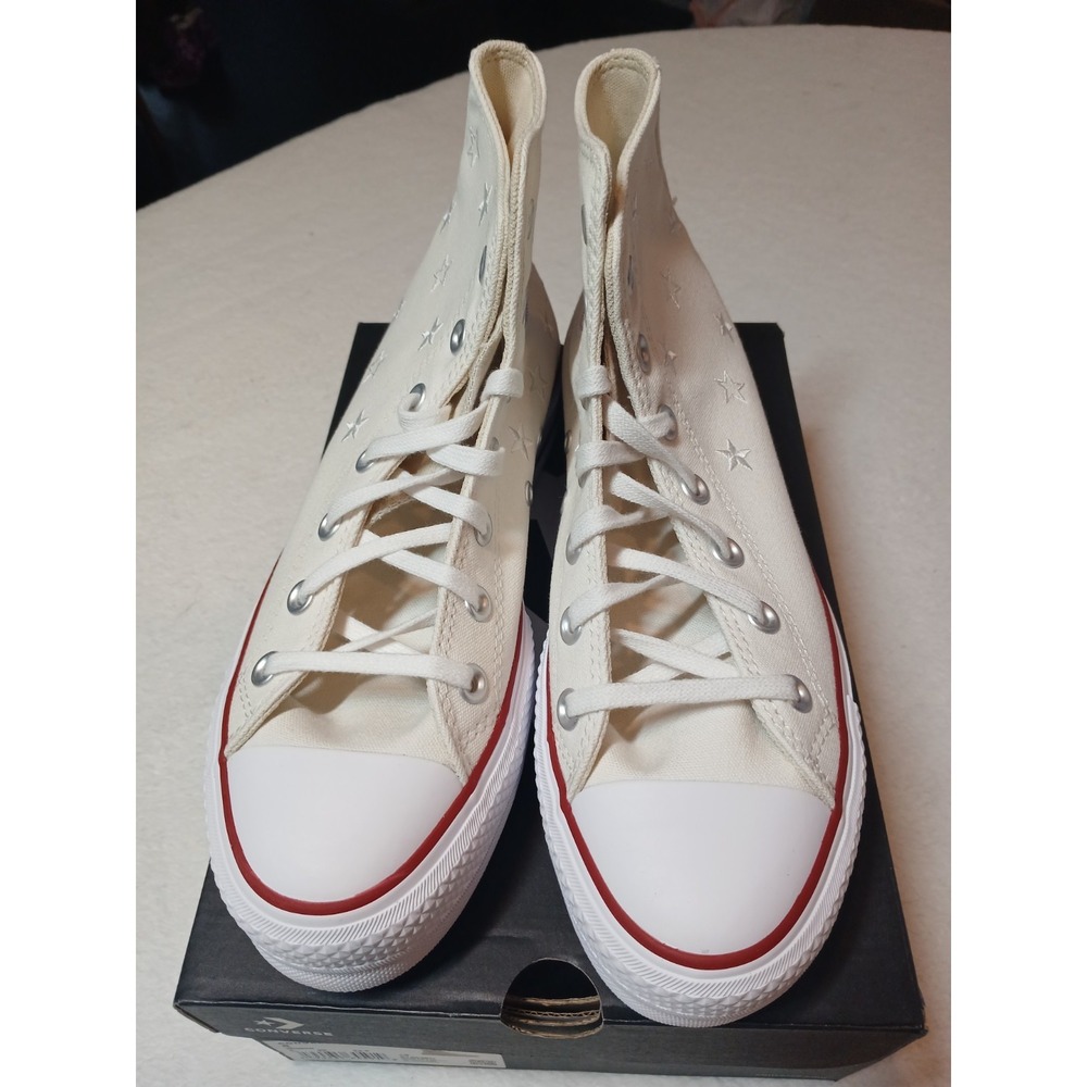 Converse Women's Chuck Taylor All Star Lift High Top Sneakers Vintage RWB Sz 8